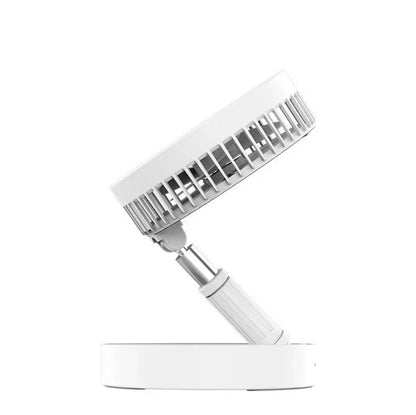 Portable USB Rechargeable Fan with 4 Adjustable Speeds, Powerful Airflow, and Long-Lasting Battery for Indoor and Outdoor Use