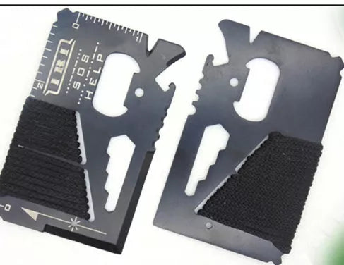 Extra Large Army Knife Card with 14 functions including bottle opener and screwdriver