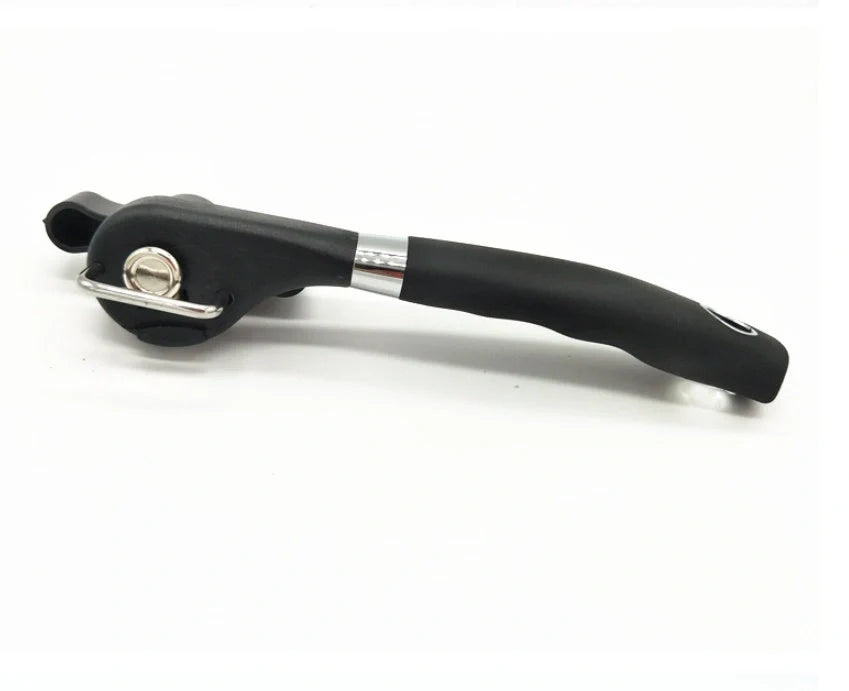 German quality can opener with ABS head, rubber handle, and DC53 blade