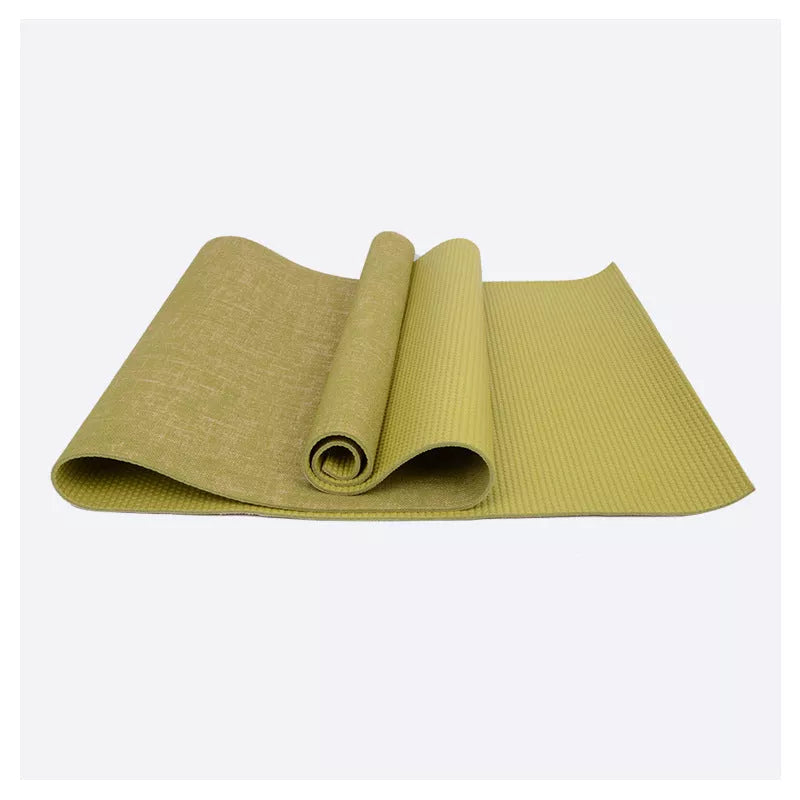 Anti-slip sports yoga mat in various colors, perfect for yoga and fitness