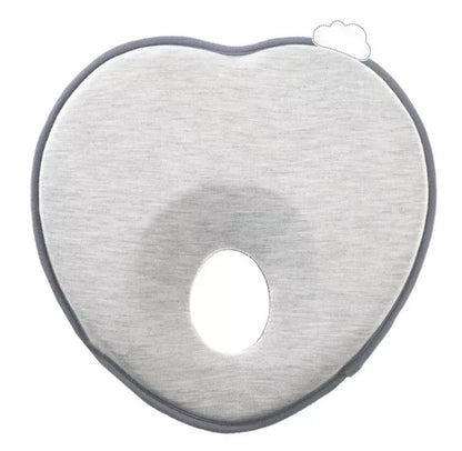 Newborn anti-roll pillow in heart shape for flat head prevention, 21*19*3cm