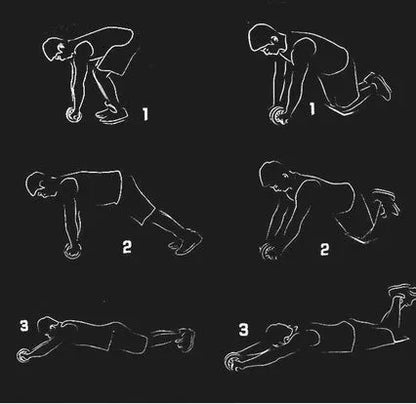 Home abdominal wheel with spring boost for core workouts