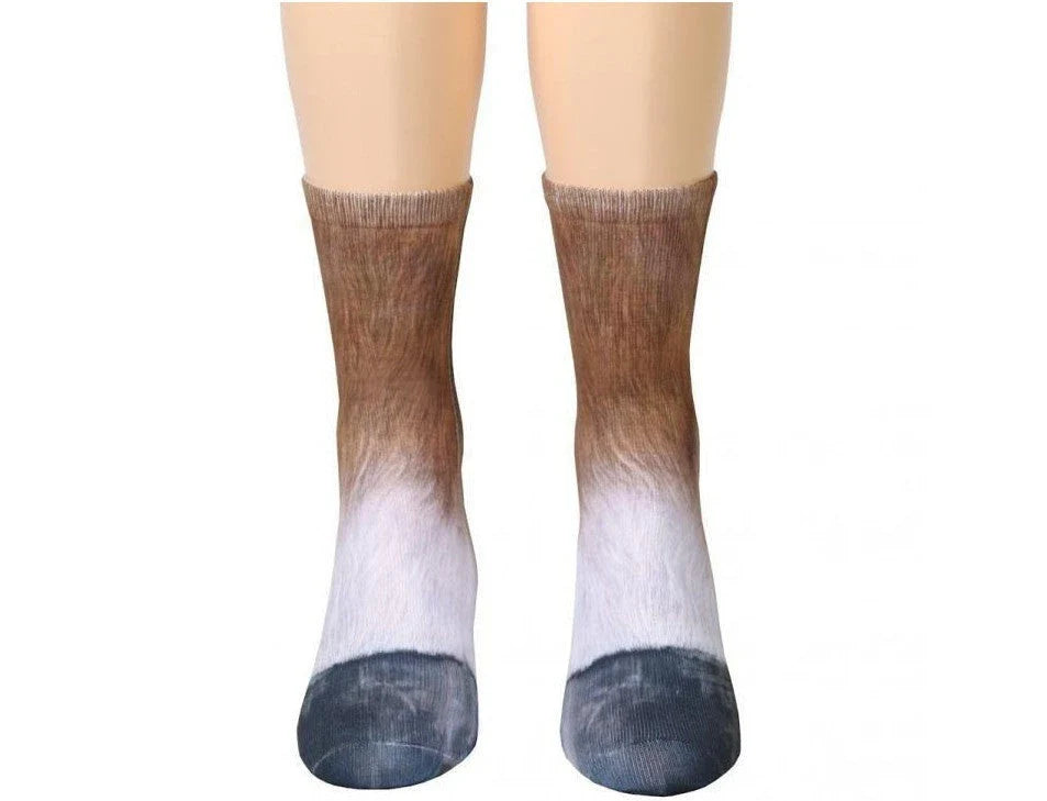 Stylish 3D animal print socks featuring various designs like cat, dog, elephant, and more for unisex all-day comfort and fashion