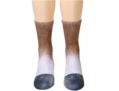 Stylish 3D animal print socks featuring various designs like cat, dog, elephant, and more for unisex all-day comfort and fashion