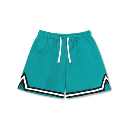 Men's elastic polyester shorts in various colours for summer sports and leisure activities