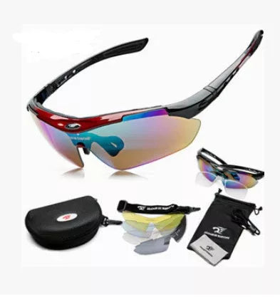 Polarized riding glasses for outdoor sports with windproof design and UV protection