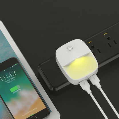 Smart Motion Sensor Night Light with warm white LED illumination