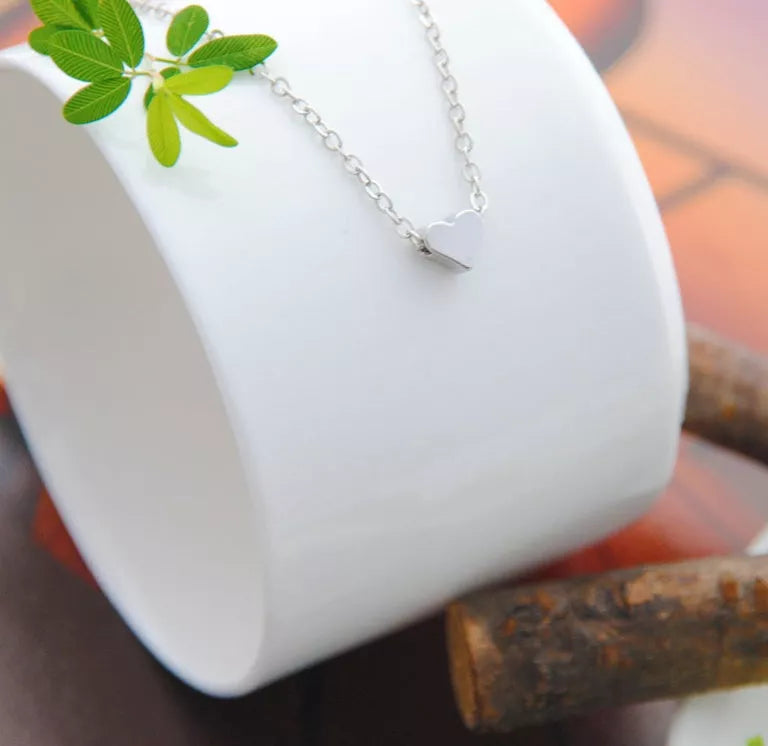 Heart & Soul Choker Necklace in gold and silver with adjustable length