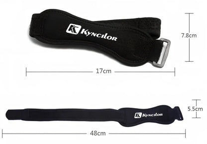 Adjustable neoprene tibia support belt for basketball and running activities