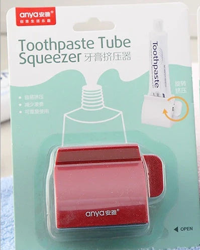 Versatile toothpaste dispenser made of durable ABS plastic for effortless product extrusion and bathroom organization