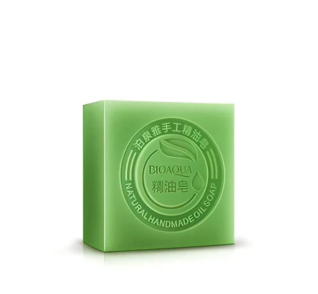 BIOAQUA 100g bamboo charcoal essential oil soap bar with natural ingredients for deep cleansing