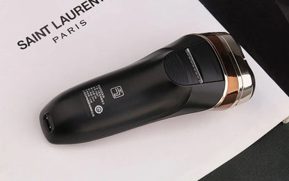 Feike smart washing electric shaver in rose gold with rotary heads