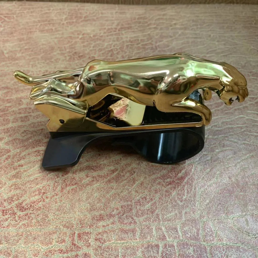Car Leopard brand rotatable mobile phone holder in black, gold, and silver finishes