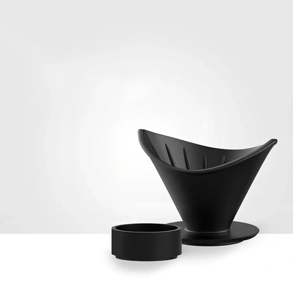 Stainless steel coffee maker set with thin mouth pot and matching cups in pure colour finish