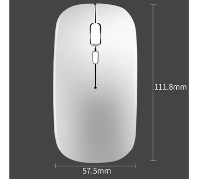 Ergonomic wireless dual-mode mouse with adjustable DPI settings in various colors