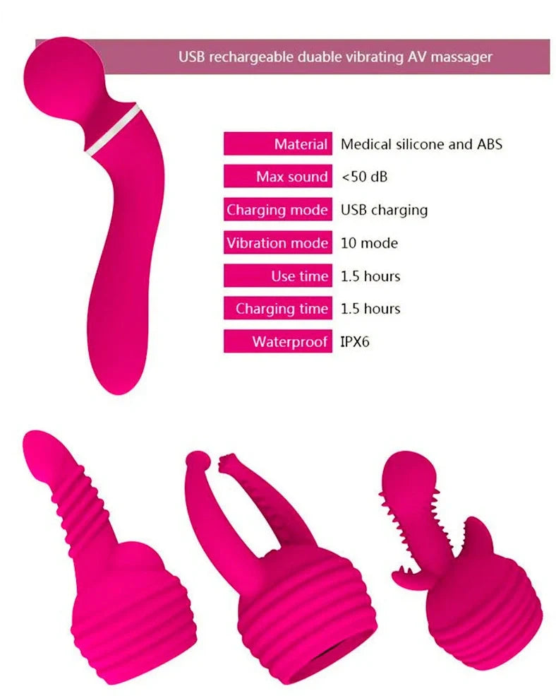 Tianlong stick adult toy with silicone surface and 19.6cm length showing frequency control buttons