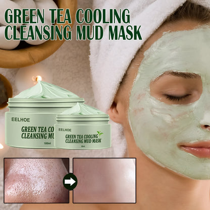 Green tea cleansing firming ice skin mask in 30ml and 100ml sizes with 24-month shelf life