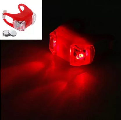 Waterproof mountain bike LED warning lights with quick-release design