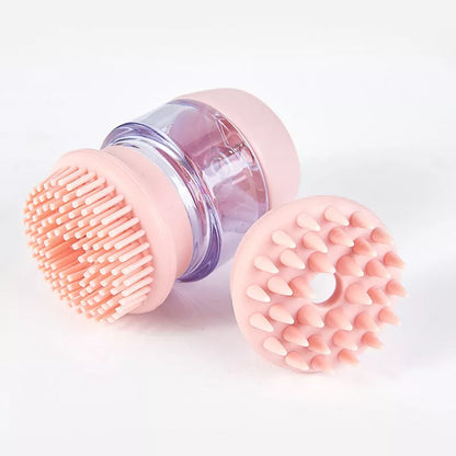 Multifunctional pet bath massage brush comb in pink and green