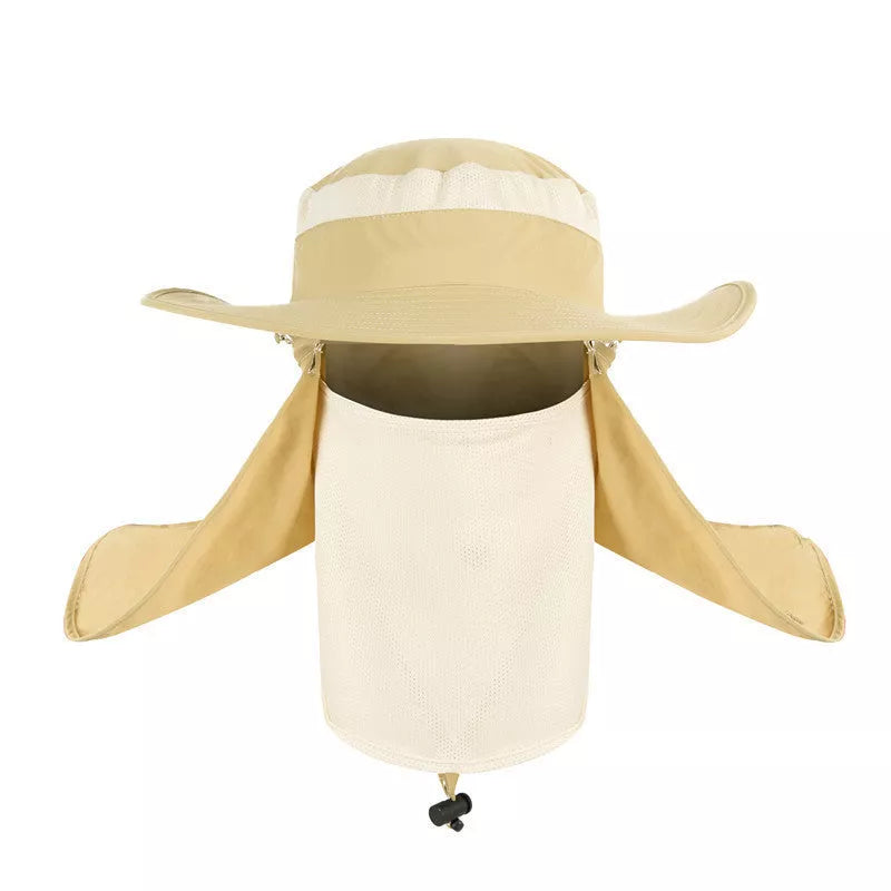 Fisherman's hat with full sun, water, and UV protection in various colors