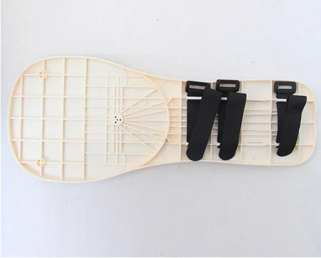 Ergonomic computer arm rest mouse pad with adjustable straps, memory foam wrist rest, and sturdy ABS plastic construction for comfortable and productive computing