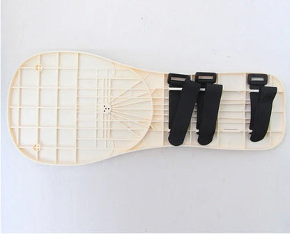 Ergonomic computer arm rest mouse pad with adjustable straps, memory foam wrist rest, and sturdy ABS plastic construction for comfortable and productive computing