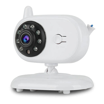 White 3.5 inch baby monitor with night vision camera and TFT LCD receiver, UK plug