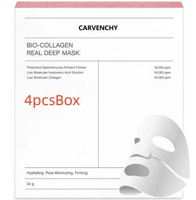 Deep Collagen Overnight Mask - Rejuvenating Facial Sheet Masks with Low-Molecular-Weight Collagen for Firmer, More Radiant Skin