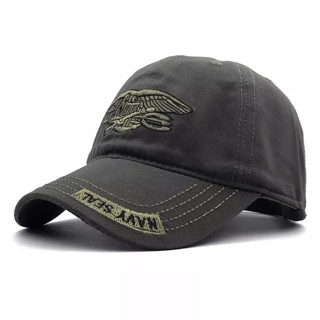 Army Tactical Baseball Cap in black, green, and camouflage - adjustable and durable