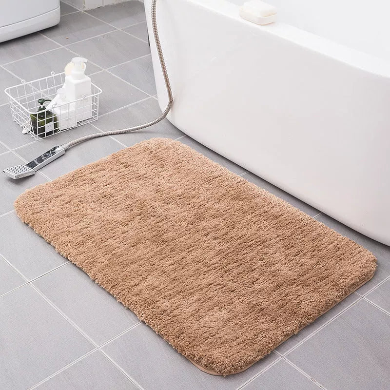 Polyester fiber doormat in various colors and sizes for home entryways