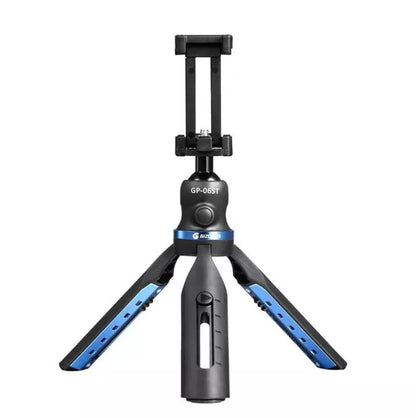 Black desktop tripod for iPhone photography and videography