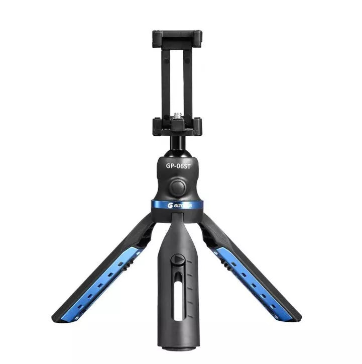 Black desktop tripod for iPhone photography and videography