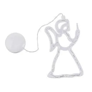 Battery-powered LED Christmas decorative light with suction cups in Santa Claus, elk, and snowman shapes