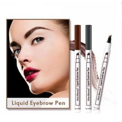 Music Flower Waterproof Eyebrow Pen with four-claw tip for natural-looking eyebrows