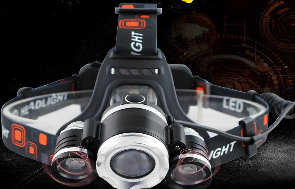 Camping light with 5800mAh battery and 20W LED output for outdoor use