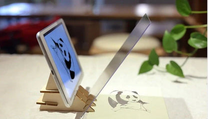 ABS Material Painting Tracing Board for artists, black color, 22.5 x 15.6cm