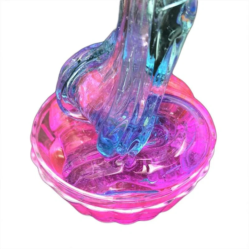 Vibrant Gradient Crystal Slime for creative play and stress relief