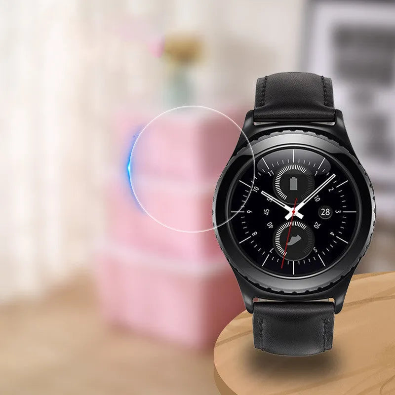 Samsung Galaxy Watch Active Full Screen Tempered Glass Screen Protector Film in Transparent HD Anti-Fingerprint and Anti-Scratch Design
