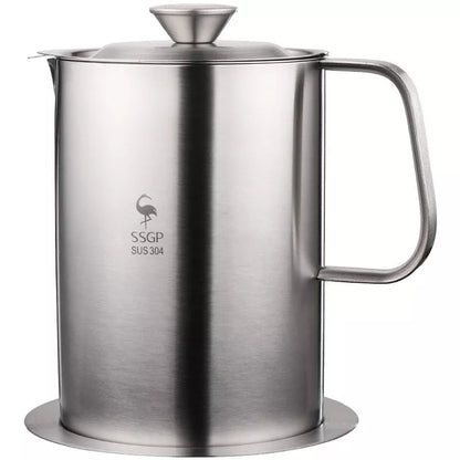 304 stainless steel oil filter pot with brushed polishing finish