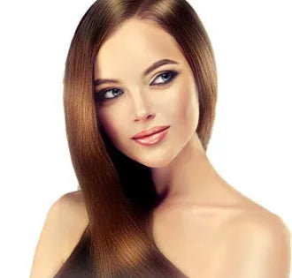 Tube of Plant Aromatic Soft Luster Mild Hair Color Cream in a shade of chestnut brown.