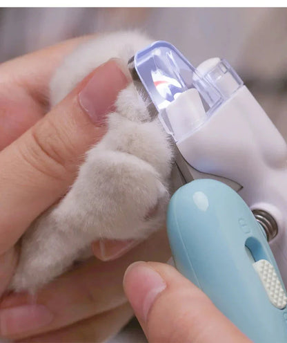 Electric Pet Nail Trimmer with LED Light for Cats and Dogs - Precisely Trim Nails with Ergonomic Design and Bright Illumination