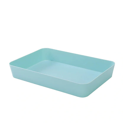 Plastic drawer organiser for underwear storage in multiple sizes and colours