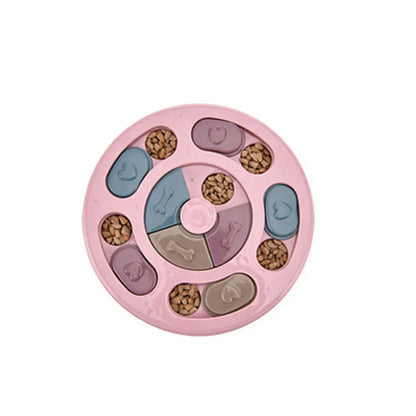 Interactive dog puzzle toy in various colors and styles for small to medium breeds