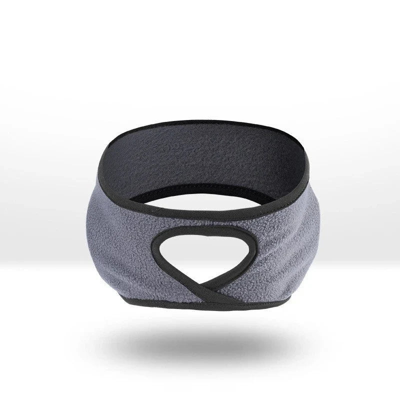 Premium sports headband with 4-way stretch fabric, soft fleece lining, and full ear coverage for comfortable workouts and outdoor activities