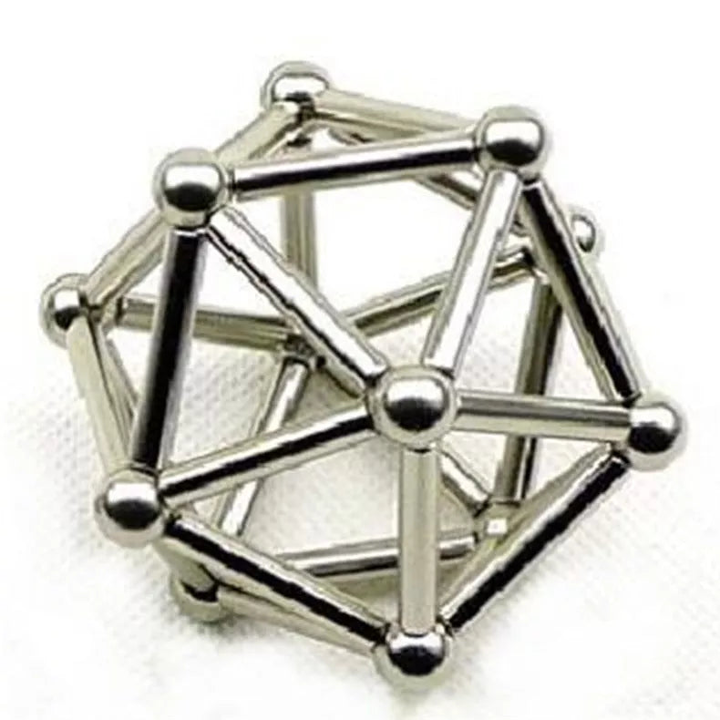 Buck Ball Magnetic Stick Toy with rods and steel balls for creative play