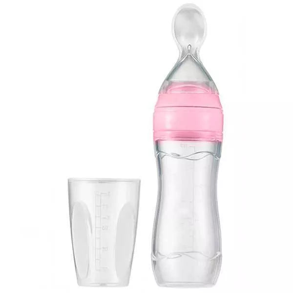 Baby Spoon Bottle Feeder in various colors for easy, safe baby feeding