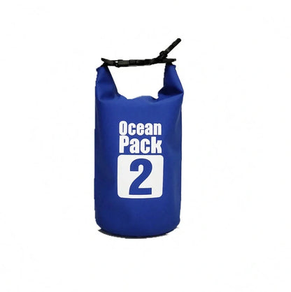 2L waterproof dry bag in various colors for outdoor activities