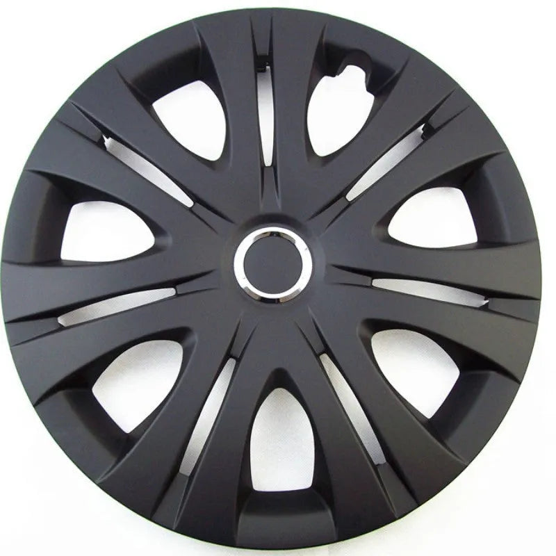 Universal ABS plastic wheel hub cover in silver colour for car wheel decoration.