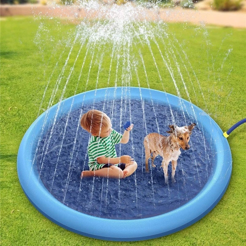 Durable Splash Pad for Kids and Pets - Outdoor Water Fun for Your Backyard