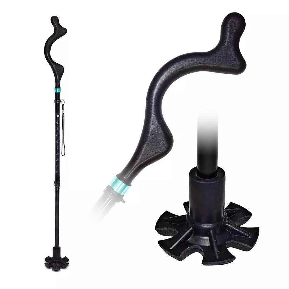 Collapsible Posture Walking Cane with aluminum alloy frame and ergonomic handle